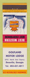 Matchbook Cover - Best Western Golfland Motor Lodge Doraville GA