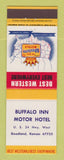 Matchbook Cover - Best Western Buffalo Inn Motor Hotel Goodland KS