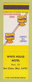 Matchbook Cover - Best Western White House Motel Eau Claire WI