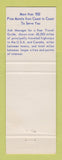Matchbook Cover - Best Western HTA Lookout Lodge Tombstone AZ
