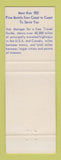 Matchbook Cover - Best Western Floridian Motor Lodge St Augustine FL