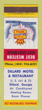 Matchbook Cover - Best Western Dillard Motel Dillard GA WEAR