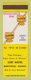 Matchbook Cover - Best Western Surf Motel Marysville KS