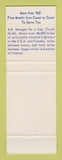 Matchbook Cover - Best Western Surf Motel Marysville KS