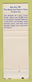 Matchbook Cover - Best Western Embers Motel Paris TX