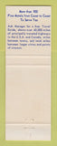 Matchbook Cover - Best Western Koth's Colonial House Taylor MI