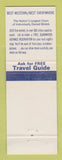 Matchbook Cover - Best Western Motel Continental Eugene OR