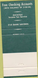 Matchbook Cover - Security National Bank no town 30 Strike