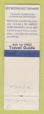 Matchbook Cover - Best Western Red Horse Inn McCook NE WEAR