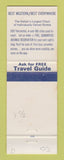 Matchbook Cover - Best Western Villa Capri Motor Hotel Denton TX