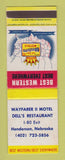 Matchbook Cover - Best Western Wayfarer II Motel Dell's Henderson NE