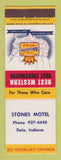 Matchbook Cover - Best Western Stones Motel Dale IN