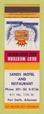 Matchbook Cover - Best Western Sands Motel Fort Smith AR
