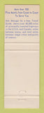 Matchbook Cover - Best Western City Center Motel Seaside OR