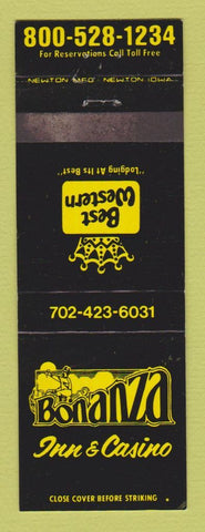 Matchbook Cover - Best Western Bonanza Inn Casino
