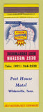 Matchbook Cover - Best Western Post House Motel Wildersville TN