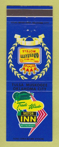 Matchbook Cover - Best Western Trade Winds Inn Oklahoma City Tulsa OK