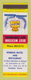 Matchbook Cover - Best Western Robbins Motel Vandalia IL