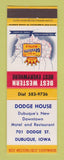 Matchbook Cover - Best Western Dodge House Dubuque IA