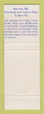 Matchbook Cover - Best Western Floridian Motor Lodge St Augustine FL