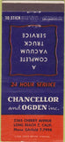 Matchbook Cover - Chancellor  and  Ogden Truck Repair Long Beach CA 30 Strike