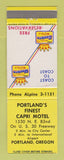 Matchbook Cover - Best Western Capri Motel Portland OR
