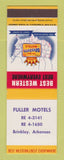 Matchbook Cover - Best Western Fuller Motels Brinkley AR