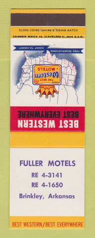 Matchbook Cover - Best Western Fuller Motels Brinkley AR