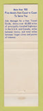 Matchbook Cover - Best Western Maxwell House Motel Show Low AZ