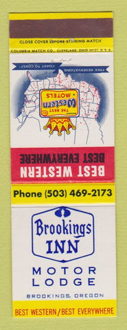 Matchbook Cover - Best Western Brookings Inn Brookings OR