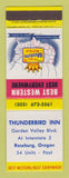 Matchbook Cover - Best Western Thunderbird Inn Roseburg OR