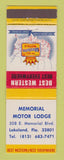 Matchbook Cover - Best Western Memorial Motor Lodge Lakeland FL