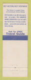 Matchbook Cover - Best Western Driftwood Motor Hotel Modesto CA