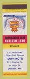 Matchbook Cover - Best Western Town Motel Oshkosh WI