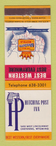 Matchbook Cover - Best Western Hitching Post Inn Cheyenne WY