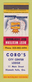 Matchbook Cover - Best Western Cobo's Klamath Falls OR