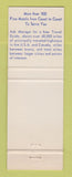 Matchbook Cover - Best Western Paradise Inn Motel Champaign IL