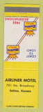 Matchbook Cover - Best Western Airliner Motel Salina KS