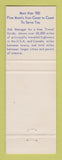 Matchbook Cover - Best Western Airliner Motel Salina KS