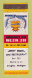 Matchbook Cover - Best Western Amity Motel Douglas MI