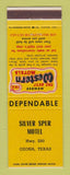 Matchbook Cover - Best Western Silver Spur Motel Ozona TX