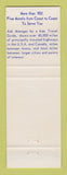 Matchbook Cover - Best Western Ponderosa Inn Billings MT