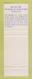 Matchbook Cover - Best Western Somerset Manor Motel San Luis Obispo CA