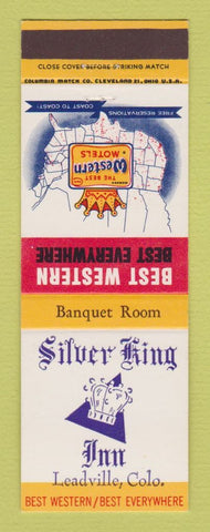 Matchbook Cover - Best Western Silver King Inn Leadville Colorado