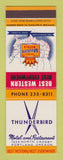Matchbook Cover - Best Western Thunderbird Motel Restaurant Portland OR