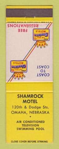 Matchbook Cover - Best Western Shamrock Motel Omaha NE