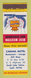 Matchbook Cover - Best Western Cabana Motel South Lake Tahoe CA