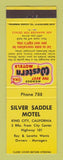 Matchbook Cover - Best Western Silver Saddle Motel King City CA