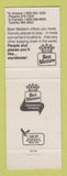 Matchbook Cover - Best Western Daniel's Motor Lodge Reno NV