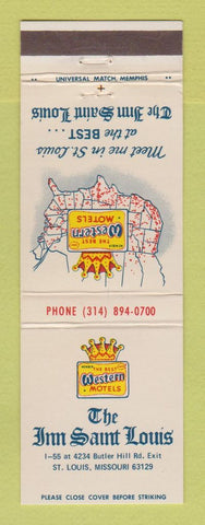 Matchbook Cover - Best Western Inn St Louis MO